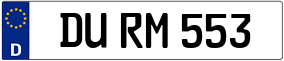 Truck License Plate